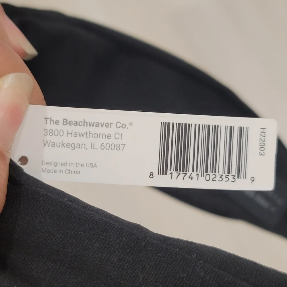 NEW THE BEACHWAVER CO. Black Knotted Headband